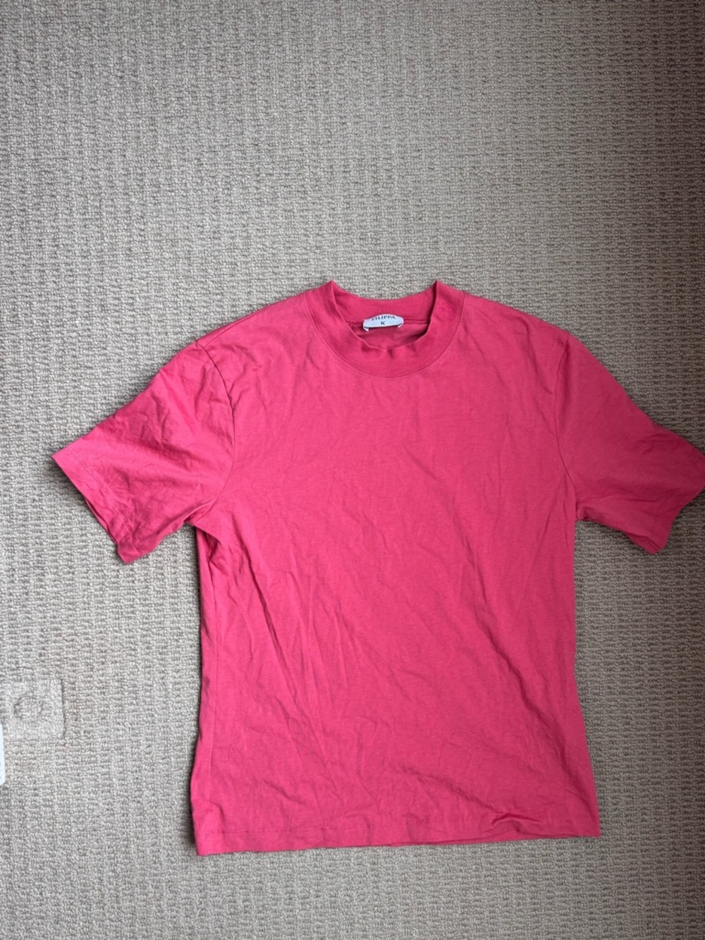 Women’s Short Sleeve Crewneck Tee in Pink by Unknown Brand